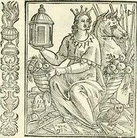Picture 192 of 321 from Noua iconologia di Cesare Ripa perugino, caualier de SS. Mauritio & Lazzaro. Nella quale si descriuono diuerse imagini di virtù, vitij, affetti, passioni humane, arti, discipline, humori, elementi, corpi celesti, prouincie d'Italia, fiumi, tutte le parti del mondo, ed'altre infinite materie. Opera vtile ad oratori, predicatori, poeti, pittori, scultori, disegnatori, e ad'ogni studioso. Per inuentar concetti, emblemi, ed imprese, per diuisare qualsiuoglia apparato nuttiale, funerale, trionfale. Per rappresentar poemi drammatici, e per figurare co'suoi propij simboli ciò, che puo cadere in pensiero humano. Ampliata vltimamente dallo stesso auttore di trecento imagini, e arricchita di molti discorsi pieni di varia eruditione; con nuoui intagli, & con molti indici copiosi (1618), leaf 400