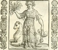 Picture 193 of 321 from Noua iconologia di Cesare Ripa perugino, caualier de SS. Mauritio & Lazzaro. Nella quale si descriuono diuerse imagini di virtù, vitij, affetti, passioni humane, arti, discipline, humori, elementi, corpi celesti, prouincie d'Italia, fiumi, tutte le parti del mondo, ed'altre infinite materie. Opera vtile ad oratori, predicatori, poeti, pittori, scultori, disegnatori, e ad'ogni studioso. Per inuentar concetti, emblemi, ed imprese, per diuisare qualsiuoglia apparato nuttiale, funerale, trionfale. Per rappresentar poemi drammatici, e per figurare co'suoi propij simboli ciò, che puo cadere in pensiero humano. Ampliata vltimamente dallo stesso auttore di trecento imagini, e arricchita di molti discorsi pieni di varia eruditione; con nuoui intagli, & con molti indici copiosi (1618), leaf 402