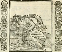 An illustration from Noua iconologia di Cesare Ripa perugino, caualier de SS. Mauritio & Lazzaro. Nella quale si descriuono diuerse imagini di virtù, vitij, affetti, passioni humane, arti, discipline, humori, elementi, corpi celesti, prouincie d'Italia, fiumi, tutte le parti del mondo, ed'altre infinite materie. Opera vtile ad oratori, predicatori, poeti, pittori, scultori, disegnatori, e ad'ogni studioso. Per inuentar concetti, emblemi, ed imprese, per diuisare qualsiuoglia apparato nuttiale, funerale, trionfale. Per rappresentar poemi drammatici, e per figurare co'suoi propij simboli ciò, che puo cadere in pensiero humano. Ampliata vltimamente dallo stesso auttore di trecento imagini, e arricchita di molti discorsi pieni di varia eruditione; con nuoui intagli, & con molti indici copiosi (1618)