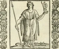 Picture 200 of 321 from Noua iconologia di Cesare Ripa perugino, caualier de SS. Mauritio & Lazzaro. Nella quale si descriuono diuerse imagini di virtù, vitij, affetti, passioni humane, arti, discipline, humori, elementi, corpi celesti, prouincie d'Italia, fiumi, tutte le parti del mondo, ed'altre infinite materie. Opera vtile ad oratori, predicatori, poeti, pittori, scultori, disegnatori, e ad'ogni studioso. Per inuentar concetti, emblemi, ed imprese, per diuisare qualsiuoglia apparato nuttiale, funerale, trionfale. Per rappresentar poemi drammatici, e per figurare co'suoi propij simboli ciò, che puo cadere in pensiero humano. Ampliata vltimamente dallo stesso auttore di trecento imagini, e arricchita di molti discorsi pieni di varia eruditione; con nuoui intagli, & con molti indici copiosi (1618), leaf 419