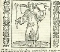 Picture 201 of 321 from Noua iconologia di Cesare Ripa perugino, caualier de SS. Mauritio & Lazzaro. Nella quale si descriuono diuerse imagini di virtù, vitij, affetti, passioni humane, arti, discipline, humori, elementi, corpi celesti, prouincie d'Italia, fiumi, tutte le parti del mondo, ed'altre infinite materie. Opera vtile ad oratori, predicatori, poeti, pittori, scultori, disegnatori, e ad'ogni studioso. Per inuentar concetti, emblemi, ed imprese, per diuisare qualsiuoglia apparato nuttiale, funerale, trionfale. Per rappresentar poemi drammatici, e per figurare co'suoi propij simboli ciò, che puo cadere in pensiero humano. Ampliata vltimamente dallo stesso auttore di trecento imagini, e arricchita di molti discorsi pieni di varia eruditione; con nuoui intagli, & con molti indici copiosi (1618), leaf 422
