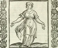 An illustration from Noua iconologia di Cesare Ripa perugino, caualier de SS. Mauritio & Lazzaro. Nella quale si descriuono diuerse imagini di virtù, vitij, affetti, passioni humane, arti, discipline, humori, elementi, corpi celesti, prouincie d'Italia, fiumi, tutte le parti del mondo, ed'altre infinite materie. Opera vtile ad oratori, predicatori, poeti, pittori, scultori, disegnatori, e ad'ogni studioso. Per inuentar concetti, emblemi, ed imprese, per diuisare qualsiuoglia apparato nuttiale, funerale, trionfale. Per rappresentar poemi drammatici, e per figurare co'suoi propij simboli ciò, che puo cadere in pensiero humano. Ampliata vltimamente dallo stesso auttore di trecento imagini, e arricchita di molti discorsi pieni di varia eruditione; con nuoui intagli, & con molti indici copiosi (1618)