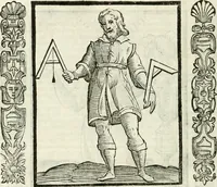 Picture 206 of 321 from Noua iconologia di Cesare Ripa perugino, caualier de SS. Mauritio & Lazzaro. Nella quale si descriuono diuerse imagini di virtù, vitij, affetti, passioni humane, arti, discipline, humori, elementi, corpi celesti, prouincie d'Italia, fiumi, tutte le parti del mondo, ed'altre infinite materie. Opera vtile ad oratori, predicatori, poeti, pittori, scultori, disegnatori, e ad'ogni studioso. Per inuentar concetti, emblemi, ed imprese, per diuisare qualsiuoglia apparato nuttiale, funerale, trionfale. Per rappresentar poemi drammatici, e per figurare co'suoi propij simboli ciò, che puo cadere in pensiero humano. Ampliata vltimamente dallo stesso auttore di trecento imagini, e arricchita di molti discorsi pieni di varia eruditione; con nuoui intagli, & con molti indici copiosi (1618), leaf 435