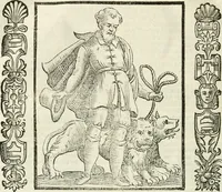 An illustration from Noua iconologia di Cesare Ripa perugino, caualier de SS. Mauritio & Lazzaro. Nella quale si descriuono diuerse imagini di virtù, vitij, affetti, passioni humane, arti, discipline, humori, elementi, corpi celesti, prouincie d'Italia, fiumi, tutte le parti del mondo, ed'altre infinite materie. Opera vtile ad oratori, predicatori, poeti, pittori, scultori, disegnatori, e ad'ogni studioso. Per inuentar concetti, emblemi, ed imprese, per diuisare qualsiuoglia apparato nuttiale, funerale, trionfale. Per rappresentar poemi drammatici, e per figurare co'suoi propij simboli ciò, che puo cadere in pensiero humano. Ampliata vltimamente dallo stesso auttore di trecento imagini, e arricchita di molti discorsi pieni di varia eruditione; con nuoui intagli, & con molti indici copiosi (1618)