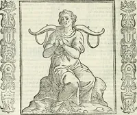 Picture 210 of 321 from Noua iconologia di Cesare Ripa perugino, caualier de SS. Mauritio & Lazzaro. Nella quale si descriuono diuerse imagini di virtù, vitij, affetti, passioni humane, arti, discipline, humori, elementi, corpi celesti, prouincie d'Italia, fiumi, tutte le parti del mondo, ed'altre infinite materie. Opera vtile ad oratori, predicatori, poeti, pittori, scultori, disegnatori, e ad'ogni studioso. Per inuentar concetti, emblemi, ed imprese, per diuisare qualsiuoglia apparato nuttiale, funerale, trionfale. Per rappresentar poemi drammatici, e per figurare co'suoi propij simboli ciò, che puo cadere in pensiero humano. Ampliata vltimamente dallo stesso auttore di trecento imagini, e arricchita di molti discorsi pieni di varia eruditione; con nuoui intagli, & con molti indici copiosi (1618), leaf 449