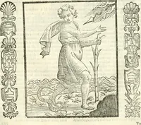 Picture 214 of 321 from Noua iconologia di Cesare Ripa perugino, caualier de SS. Mauritio & Lazzaro. Nella quale si descriuono diuerse imagini di virtù, vitij, affetti, passioni humane, arti, discipline, humori, elementi, corpi celesti, prouincie d'Italia, fiumi, tutte le parti del mondo, ed'altre infinite materie. Opera vtile ad oratori, predicatori, poeti, pittori, scultori, disegnatori, e ad'ogni studioso. Per inuentar concetti, emblemi, ed imprese, per diuisare qualsiuoglia apparato nuttiale, funerale, trionfale. Per rappresentar poemi drammatici, e per figurare co'suoi propij simboli ciò, che puo cadere in pensiero humano. Ampliata vltimamente dallo stesso auttore di trecento imagini, e arricchita di molti discorsi pieni di varia eruditione; con nuoui intagli, & con molti indici copiosi (1618), leaf 456