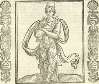 Picture 216 of 321 from Noua iconologia di Cesare Ripa perugino, caualier de SS. Mauritio & Lazzaro. Nella quale si descriuono diuerse imagini di virtù, vitij, affetti, passioni humane, arti, discipline, humori, elementi, corpi celesti, prouincie d'Italia, fiumi, tutte le parti del mondo, ed'altre infinite materie. Opera vtile ad oratori, predicatori, poeti, pittori, scultori, disegnatori, e ad'ogni studioso. Per inuentar concetti, emblemi, ed imprese, per diuisare qualsiuoglia apparato nuttiale, funerale, trionfale. Per rappresentar poemi drammatici, e per figurare co'suoi propij simboli ciò, che puo cadere in pensiero humano. Ampliata vltimamente dallo stesso auttore di trecento imagini, e arricchita di molti discorsi pieni di varia eruditione; con nuoui intagli, & con molti indici copiosi (1618), leaf 460