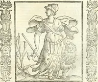 Picture 232 of 321 from Noua iconologia di Cesare Ripa perugino, caualier de SS. Mauritio & Lazzaro. Nella quale si descriuono diuerse imagini di virtù, vitij, affetti, passioni humane, arti, discipline, humori, elementi, corpi celesti, prouincie d'Italia, fiumi, tutte le parti del mondo, ed'altre infinite materie. Opera vtile ad oratori, predicatori, poeti, pittori, scultori, disegnatori, e ad'ogni studioso. Per inuentar concetti, emblemi, ed imprese, per diuisare qualsiuoglia apparato nuttiale, funerale, trionfale. Per rappresentar poemi drammatici, e per figurare co'suoi propij simboli ciò, che puo cadere in pensiero humano. Ampliata vltimamente dallo stesso auttore di trecento imagini, e arricchita di molti discorsi pieni di varia eruditione; con nuoui intagli, & con molti indici copiosi (1618), leaf 488