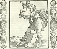 Picture 235 of 321 from Noua iconologia di Cesare Ripa perugino, caualier de SS. Mauritio & Lazzaro. Nella quale si descriuono diuerse imagini di virtù, vitij, affetti, passioni humane, arti, discipline, humori, elementi, corpi celesti, prouincie d'Italia, fiumi, tutte le parti del mondo, ed'altre infinite materie. Opera vtile ad oratori, predicatori, poeti, pittori, scultori, disegnatori, e ad'ogni studioso. Per inuentar concetti, emblemi, ed imprese, per diuisare qualsiuoglia apparato nuttiale, funerale, trionfale. Per rappresentar poemi drammatici, e per figurare co'suoi propij simboli ciò, che puo cadere in pensiero humano. Ampliata vltimamente dallo stesso auttore di trecento imagini, e arricchita di molti discorsi pieni di varia eruditione; con nuoui intagli, & con molti indici copiosi (1618), leaf 494
