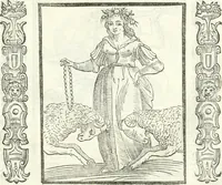 Picture 238 of 321 from Noua iconologia di Cesare Ripa perugino, caualier de SS. Mauritio & Lazzaro. Nella quale si descriuono diuerse imagini di virtù, vitij, affetti, passioni humane, arti, discipline, humori, elementi, corpi celesti, prouincie d'Italia, fiumi, tutte le parti del mondo, ed'altre infinite materie. Opera vtile ad oratori, predicatori, poeti, pittori, scultori, disegnatori, e ad'ogni studioso. Per inuentar concetti, emblemi, ed imprese, per diuisare qualsiuoglia apparato nuttiale, funerale, trionfale. Per rappresentar poemi drammatici, e per figurare co'suoi propij simboli ciò, che puo cadere in pensiero humano. Ampliata vltimamente dallo stesso auttore di trecento imagini, e arricchita di molti discorsi pieni di varia eruditione; con nuoui intagli, & con molti indici copiosi (1618), leaf 500