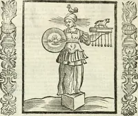 Picture 244 of 321 from Noua iconologia di Cesare Ripa perugino, caualier de SS. Mauritio & Lazzaro. Nella quale si descriuono diuerse imagini di virtù, vitij, affetti, passioni humane, arti, discipline, humori, elementi, corpi celesti, prouincie d'Italia, fiumi, tutte le parti del mondo, ed'altre infinite materie. Opera vtile ad oratori, predicatori, poeti, pittori, scultori, disegnatori, e ad'ogni studioso. Per inuentar concetti, emblemi, ed imprese, per diuisare qualsiuoglia apparato nuttiale, funerale, trionfale. Per rappresentar poemi drammatici, e per figurare co'suoi propij simboli ciò, che puo cadere in pensiero humano. Ampliata vltimamente dallo stesso auttore di trecento imagini, e arricchita di molti discorsi pieni di varia eruditione; con nuoui intagli, & con molti indici copiosi (1618), leaf 509