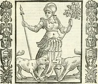 Picture 248 of 321 from Noua iconologia di Cesare Ripa perugino, caualier de SS. Mauritio & Lazzaro. Nella quale si descriuono diuerse imagini di virtù, vitij, affetti, passioni humane, arti, discipline, humori, elementi, corpi celesti, prouincie d'Italia, fiumi, tutte le parti del mondo, ed'altre infinite materie. Opera vtile ad oratori, predicatori, poeti, pittori, scultori, disegnatori, e ad'ogni studioso. Per inuentar concetti, emblemi, ed imprese, per diuisare qualsiuoglia apparato nuttiale, funerale, trionfale. Per rappresentar poemi drammatici, e per figurare co'suoi propij simboli ciò, che puo cadere in pensiero humano. Ampliata vltimamente dallo stesso auttore di trecento imagini, e arricchita di molti discorsi pieni di varia eruditione; con nuoui intagli, & con molti indici copiosi (1618), leaf 518