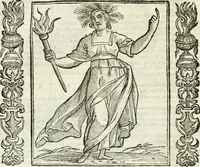 Picture 262 of 321 from Noua iconologia di Cesare Ripa perugino, caualier de SS. Mauritio & Lazzaro. Nella quale si descriuono diuerse imagini di virtù, vitij, affetti, passioni humane, arti, discipline, humori, elementi, corpi celesti, prouincie d'Italia, fiumi, tutte le parti del mondo, ed'altre infinite materie. Opera vtile ad oratori, predicatori, poeti, pittori, scultori, disegnatori, e ad'ogni studioso. Per inuentar concetti, emblemi, ed imprese, per diuisare qualsiuoglia apparato nuttiale, funerale, trionfale. Per rappresentar poemi drammatici, e per figurare co'suoi propij simboli ciò, che puo cadere in pensiero humano. Ampliata vltimamente dallo stesso auttore di trecento imagini, e arricchita di molti discorsi pieni di varia eruditione; con nuoui intagli, & con molti indici copiosi (1618), leaf 551