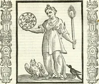 Picture 266 of 321 from Noua iconologia di Cesare Ripa perugino, caualier de SS. Mauritio & Lazzaro. Nella quale si descriuono diuerse imagini di virtù, vitij, affetti, passioni humane, arti, discipline, humori, elementi, corpi celesti, prouincie d'Italia, fiumi, tutte le parti del mondo, ed'altre infinite materie. Opera vtile ad oratori, predicatori, poeti, pittori, scultori, disegnatori, e ad'ogni studioso. Per inuentar concetti, emblemi, ed imprese, per diuisare qualsiuoglia apparato nuttiale, funerale, trionfale. Per rappresentar poemi drammatici, e per figurare co'suoi propij simboli ciò, che puo cadere in pensiero humano. Ampliata vltimamente dallo stesso auttore di trecento imagini, e arricchita di molti discorsi pieni di varia eruditione; con nuoui intagli, & con molti indici copiosi (1618), leaf 566
