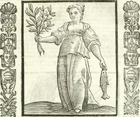 Picture 290 of 321 from Noua iconologia di Cesare Ripa perugino, caualier de SS. Mauritio & Lazzaro. Nella quale si descriuono diuerse imagini di virtù, vitij, affetti, passioni humane, arti, discipline, humori, elementi, corpi celesti, prouincie d'Italia, fiumi, tutte le parti del mondo, ed'altre infinite materie. Opera vtile ad oratori, predicatori, poeti, pittori, scultori, disegnatori, e ad'ogni studioso. Per inuentar concetti, emblemi, ed imprese, per diuisare qualsiuoglia apparato nuttiale, funerale, trionfale. Per rappresentar poemi drammatici, e per figurare co'suoi propij simboli ciò, che puo cadere in pensiero humano. Ampliata vltimamente dallo stesso auttore di trecento imagini, e arricchita di molti discorsi pieni di varia eruditione; con nuoui intagli, & con molti indici copiosi (1618), leaf 628