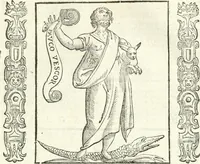 Picture 297 of 321 from Noua iconologia di Cesare Ripa perugino, caualier de SS. Mauritio & Lazzaro. Nella quale si descriuono diuerse imagini di virtù, vitij, affetti, passioni humane, arti, discipline, humori, elementi, corpi celesti, prouincie d'Italia, fiumi, tutte le parti del mondo, ed'altre infinite materie. Opera vtile ad oratori, predicatori, poeti, pittori, scultori, disegnatori, e ad'ogni studioso. Per inuentar concetti, emblemi, ed imprese, per diuisare qualsiuoglia apparato nuttiale, funerale, trionfale. Per rappresentar poemi drammatici, e per figurare co'suoi propij simboli ciò, che puo cadere in pensiero humano. Ampliata vltimamente dallo stesso auttore di trecento imagini, e arricchita di molti discorsi pieni di varia eruditione; con nuoui intagli, & con molti indici copiosi (1618), leaf 642
