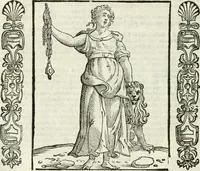An illustration from Noua iconologia di Cesare Ripa perugino, caualier de SS. Mauritio & Lazzaro. Nella quale si descriuono diuerse imagini di virtù, vitij, affetti, passioni humane, arti, discipline, humori, elementi, corpi celesti, prouincie d'Italia, fiumi, tutte le parti del mondo, ed'altre infinite materie. Opera vtile ad oratori, predicatori, poeti, pittori, scultori, disegnatori, e ad'ogni studioso. Per inuentar concetti, emblemi, ed imprese, per diuisare qualsiuoglia apparato nuttiale, funerale, trionfale. Per rappresentar poemi drammatici, e per figurare co'suoi propij simboli ciò, che puo cadere in pensiero humano. Ampliata vltimamente dallo stesso auttore di trecento imagini, e arricchita di molti discorsi pieni di varia eruditione; con nuoui intagli, & con molti indici copiosi (1618)