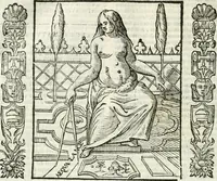 An illustration from Noua iconologia di Cesare Ripa perugino, caualier de SS. Mauritio & Lazzaro. Nella quale si descriuono diuerse imagini di virtù, vitij, affetti, passioni humane, arti, discipline, humori, elementi, corpi celesti, prouincie d'Italia, fiumi, tutte le parti del mondo, ed'altre infinite materie. Opera vtile ad oratori, predicatori, poeti, pittori, scultori, disegnatori, e ad'ogni studioso. Per inuentar concetti, emblemi, ed imprese, per diuisare qualsiuoglia apparato nuttiale, funerale, trionfale. Per rappresentar poemi drammatici, e per figurare co'suoi propij simboli ciò, che puo cadere in pensiero humano. Ampliata vltimamente dallo stesso auttore di trecento imagini, e arricchita di molti discorsi pieni di varia eruditione; con nuoui intagli, & con molti indici copiosi (1618)