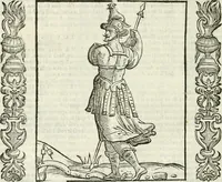 Picture 311 of 321 from Noua iconologia di Cesare Ripa perugino, caualier de SS. Mauritio & Lazzaro. Nella quale si descriuono diuerse imagini di virtù, vitij, affetti, passioni humane, arti, discipline, humori, elementi, corpi celesti, prouincie d'Italia, fiumi, tutte le parti del mondo, ed'altre infinite materie. Opera vtile ad oratori, predicatori, poeti, pittori, scultori, disegnatori, e ad'ogni studioso. Per inuentar concetti, emblemi, ed imprese, per diuisare qualsiuoglia apparato nuttiale, funerale, trionfale. Per rappresentar poemi drammatici, e per figurare co'suoi propij simboli ciò, che puo cadere in pensiero humano. Ampliata vltimamente dallo stesso auttore di trecento imagini, e arricchita di molti discorsi pieni di varia eruditione; con nuoui intagli, & con molti indici copiosi (1618), leaf 669