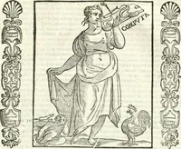 Picture 316 of 321 from Noua iconologia di Cesare Ripa perugino, caualier de SS. Mauritio & Lazzaro. Nella quale si descriuono diuerse imagini di virtù, vitij, affetti, passioni humane, arti, discipline, humori, elementi, corpi celesti, prouincie d'Italia, fiumi, tutte le parti del mondo, ed'altre infinite materie. Opera vtile ad oratori, predicatori, poeti, pittori, scultori, disegnatori, e ad'ogni studioso. Per inuentar concetti, emblemi, ed imprese, per diuisare qualsiuoglia apparato nuttiale, funerale, trionfale. Per rappresentar poemi drammatici, e per figurare co'suoi propij simboli ciò, che puo cadere in pensiero humano. Ampliata vltimamente dallo stesso auttore di trecento imagini, e arricchita di molti discorsi pieni di varia eruditione; con nuoui intagli, & con molti indici copiosi (1618), leaf 686