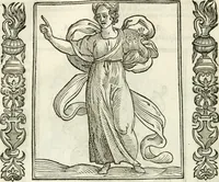An illustration from Noua iconologia di Cesare Ripa perugino, caualier de SS. Mauritio & Lazzaro. Nella quale si descriuono diuerse imagini di virtù, vitij, affetti, passioni humane, arti, discipline, humori, elementi, corpi celesti, prouincie d'Italia, fiumi, tutte le parti del mondo, ed'altre infinite materie. Opera vtile ad oratori, predicatori, poeti, pittori, scultori, disegnatori, e ad'ogni studioso. Per inuentar concetti, emblemi, ed imprese, per diuisare qualsiuoglia apparato nuttiale, funerale, trionfale. Per rappresentar poemi drammatici, e per figurare co'suoi propij simboli ciò, che puo cadere in pensiero humano. Ampliata vltimamente dallo stesso auttore di trecento imagini, e arricchita di molti discorsi pieni di varia eruditione; con nuoui intagli, & con molti indici copiosi (1618)