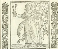 An illustration from Noua iconologia di Cesare Ripa perugino, caualier de SS. Mauritio & Lazzaro. Nella quale si descriuono diuerse imagini di virtù, vitij, affetti, passioni humane, arti, discipline, humori, elementi, corpi celesti, prouincie d'Italia, fiumi, tutte le parti del mondo, ed'altre infinite materie. Opera vtile ad oratori, predicatori, poeti, pittori, scultori, disegnatori, e ad'ogni studioso. Per inuentar concetti, emblemi, ed imprese, per diuisare qualsiuoglia apparato nuttiale, funerale, trionfale. Per rappresentar poemi drammatici, e per figurare co'suoi propij simboli ciò, che puo cadere in pensiero humano. Ampliata vltimamente dallo stesso auttore di trecento imagini, e arricchita di molti discorsi pieni di varia eruditione; con nuoui intagli, & con molti indici copiosi (1618)