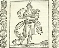 Picture 40 of 321 from Noua iconologia di Cesare Ripa perugino, caualier de SS. Mauritio & Lazzaro. Nella quale si descriuono diuerse imagini di virtù, vitij, affetti, passioni humane, arti, discipline, humori, elementi, corpi celesti, prouincie d'Italia, fiumi, tutte le parti del mondo, ed'altre infinite materie. Opera vtile ad oratori, predicatori, poeti, pittori, scultori, disegnatori, e ad'ogni studioso. Per inuentar concetti, emblemi, ed imprese, per diuisare qualsiuoglia apparato nuttiale, funerale, trionfale. Per rappresentar poemi drammatici, e per figurare co'suoi propij simboli ciò, che puo cadere in pensiero humano. Ampliata vltimamente dallo stesso auttore di trecento imagini, e arricchita di molti discorsi pieni di varia eruditione; con nuoui intagli, & con molti indici copiosi (1618), leaf 94