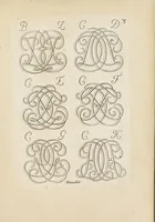 An illustration from Nouueau liure de chiffres, qui contient en general tous les noms et surnoms entrelassez par alphabet ... (1680)