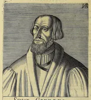 Picture 2 of 4 from Nouus orbis regionum ac insularum ueteribus incognitarum : unà cum tabula cosmographica, & aliquot alijs consimilis argumenti libellis, quorum omnium catalogus sequenti patebit pagina. His accessit copiosus rerum memorabilium index. Adiecta est huic postremae editioni Nauigatio Caroli Cæsaris auspicio in comitijs Augustanis instituta (1537), leaf 8