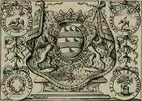 An illustration from Nouveau livre de differens cartouches, couronnes, casques, supports et tenans (1685)