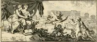 An illustration from Nouveau traité de toute l'architecture, ou, L'art de bastir : utile aux entrepreneurs et aux ouvriers : on y trouvera aisément & sans fraction le mesure de chaque ordre de colonnes, & ce qu'il faut observer dans les edifices publics ou particuliers : avec un dictionnaire des termes d'architecture, &c. (1714)