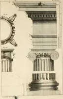 An illustration from Nouveau traité de toute l'architecture, ou, L'art de bastir : utile aux entrepreneurs et aux ouvriers : on y trouvera aisément & sans fraction le mesure de chaque ordre de colonnes, & ce qu'il faut observer dans les edifices publics ou particuliers : avec un dictionnaire des termes d'architecture, &c. (1714)