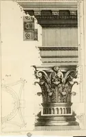An illustration from Nouveau traité de toute l'architecture, ou, L'art de bastir : utile aux entrepreneurs et aux ouvriers : on y trouvera aisément & sans fraction le mesure de chaque ordre de colonnes, & ce qu'il faut observer dans les edifices publics ou particuliers : avec un dictionnaire des termes d'architecture, &c. (1714)