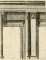 An illustration from Nouveau traité de toute l'architecture, ou, L'art de bastir : utile aux entrepreneurs et aux ouvriers : on y trouvera aisément & sans fraction le mesure de chaque ordre de colonnes, & ce qu'il faut observer dans les edifices publics ou particuliers : avec un dictionnaire des termes d'architecture, &c. (1714)