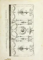 An illustration from Nouvelle collection d'arabesques, propres à la décoration des appartemens : dessinées à Rome par Lavallée Poussin et autres célèbres artistes modernes, et gravées par Guyot : précédée d'une notice historique sur le genre arabesque et d'une explication raisonnée des planches de la collection (1810)