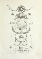 An illustration from Nouvelle collection d'arabesques, propres à la décoration des appartemens : dessinées à Rome par Lavallée Poussin et autres célèbres artistes modernes, et gravées par Guyot : précédée d'une notice historique sur le genre arabesque et d'une explication raisonnée des planches de la collection (1810)