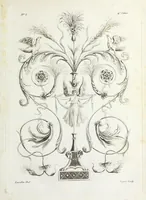 Picture 15 of 40 from Nouvelle collection d'arabesques, propres à la décoration des appartemens : dessinées à Rome par Lavallée Poussin et autres célèbres artistes modernes, et gravées par Guyot : précédée d'une notice historique sur le genre arabesque et d'une explication raisonnée des planches de la collection (1810), leaf 42