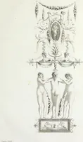 An illustration from Nouvelle collection d'arabesques, propres à la décoration des appartemens : dessinées à Rome par Lavallée Poussin et autres célèbres artistes modernes, et gravées par Guyot : précédée d'une notice historique sur le genre arabesque et d'une explication raisonnée des planches de la collection (1810)