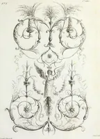 Picture 19 of 40 from Nouvelle collection d'arabesques, propres à la décoration des appartemens : dessinées à Rome par Lavallée Poussin et autres célèbres artistes modernes, et gravées par Guyot : précédée d'une notice historique sur le genre arabesque et d'une explication raisonnée des planches de la collection (1810), leaf 50