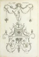 Picture 21 of 40 from Nouvelle collection d'arabesques, propres à la décoration des appartemens : dessinées à Rome par Lavallée Poussin et autres célèbres artistes modernes, et gravées par Guyot : précédée d'une notice historique sur le genre arabesque et d'une explication raisonnée des planches de la collection (1810), leaf 54