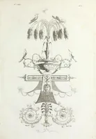An illustration from Nouvelle collection d'arabesques, propres à la décoration des appartemens : dessinées à Rome par Lavallée Poussin et autres célèbres artistes modernes, et gravées par Guyot : précédée d'une notice historique sur le genre arabesque et d'une explication raisonnée des planches de la collection (1810)