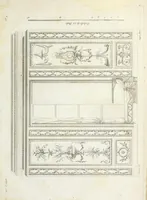 An illustration from Nouvelle collection d'arabesques, propres à la décoration des appartemens : dessinées à Rome par Lavallée Poussin et autres célèbres artistes modernes, et gravées par Guyot : précédée d'une notice historique sur le genre arabesque et d'une explication raisonnée des planches de la collection (1810)
