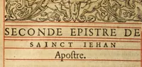 Picture 5 of 8 from Nouveau Testament : c'est a dire, la Nouvelle Alliance de nostre Seigneur Iesus Christ (1591), leaf 618