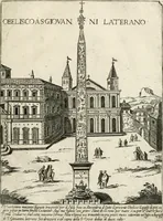 An illustration from Nova racolta degl'obelischi et colonne antiche, dellalma Citta di Roma con le sve dichiaratione (1655)