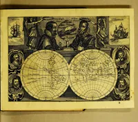 An illustration from Novi freti, a parte meridionali freti Magellanici, in Magnum Mare Australe detectio. : Facta laboriosissimo & periculosissimo itinere à Guilielmo Cornelij Schoutenio Hornano, annis 1615, 1616, & 1617, totum orbem terrarum circumnavigante (1619)