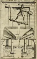 An illustration from Novo teatro di machine et edificii per uarie et sicure operationi : co[n] le loro figure tagliate in rame é la dichiaratione, e dimostratione di ciascuna : opera necesaria ad architetti, e a quelli, ch[e] di tale studio si dilettano (1607)