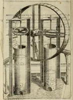 An illustration from Novo teatro di machine et edificii per uarie et sicure operationi : co[n] le loro figure tagliate in rame é la dichiaratione, e dimostratione di ciascuna : opera necesaria ad architetti, e a quelli, ch[e] di tale studio si dilettano (1607)