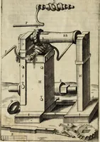An illustration from Novo teatro di machine et edificii per uarie et sicure operationi : co[n] le loro figure tagliate in rame é la dichiaratione, e dimostratione di ciascuna : opera necesaria ad architetti, e a quelli, ch[e] di tale studio si dilettano (1607)