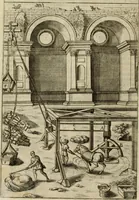 Picture 6 of 60 from Novo teatro di machine et edificii per uarie et sicure operationi : co[n] le loro figure tagliate in rame é la dichiaratione, e dimostratione di ciascuna : opera necesaria ad architetti, e a quelli, ch[e] di tale studio si dilettano (1607), leaf 19