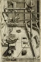 An illustration from Novo teatro di machine et edificii per uarie et sicure operationi : co[n] le loro figure tagliate in rame é la dichiaratione, e dimostratione di ciascuna : opera necesaria ad architetti, e a quelli, ch[e] di tale studio si dilettano (1607)